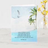 Carte Plage Birds in the Air Matthew 6:26 (Fleur jaune)