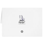 Carte Plage Bull Terrier (Dos Horizontal)