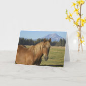Carte Plage Cascade | Cheval de châtaignes (Fleur jaune)