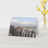 Carte Plage chez Sun vers le bas (Fleur jaune)