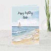 Plage Côte Océan Bateau Ancre Anniversaire