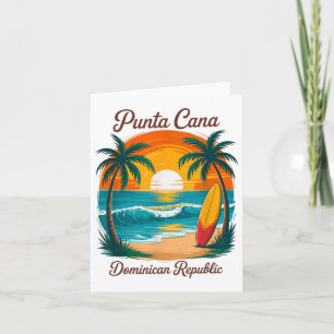 Carte Plage Coucher de soleil Voyage Punta Cana Dominica