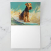 Carte Plage d'Airedale Surf Painting (Intérieur)