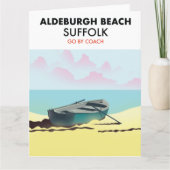 Carte Plage d'Aldeburgh Suffolk (Devant)