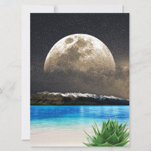 Carte Plage d'Aloe Vera Moon