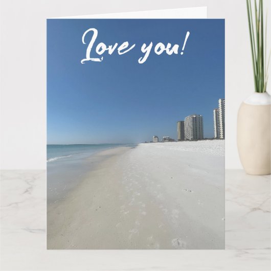 Carte Plage d'amour (Devant)