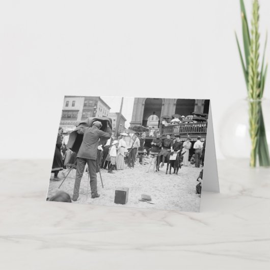 Carte Plage d'Atlantic City, 1890s (Devant)