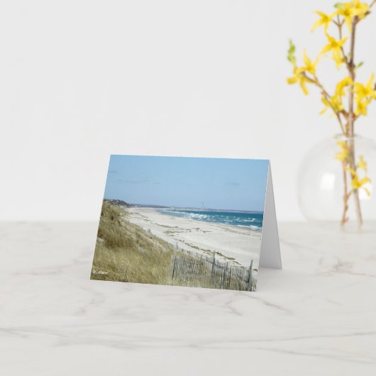 Carte Plage de cap--pensée à vous (Fleur jaune)