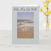 Carte Plage de Chill Out S'améliorer (Fleur jaune)