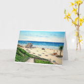 CARTE PLAGE DE CLAIR DE LUNE AVEC WOODIE-2JPEC (Fleur jaune)