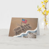 Carte Plage de God Bless America (Fleur jaune)