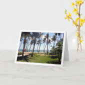 Carte Plage de la République dominicaine, Paysage des Ca (Fleur jaune)