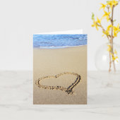 Carte Plage de l'amour (Fleur jaune)