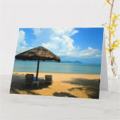 Carte plage de langkawi (Fleur jaune)