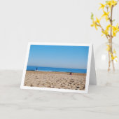 Carte Plage de Malvarossa, Valence, Espagne (Fleur jaune)