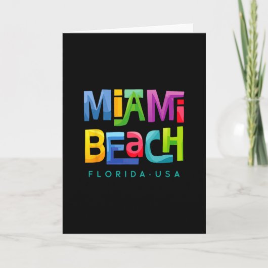 Carte Plage de Miami (Devant)
