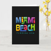 Carte Plage de Miami (Fleur jaune)