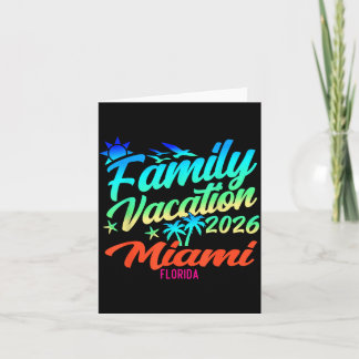 Carte Plage de Miami Floride Vacances en Famille Été 202