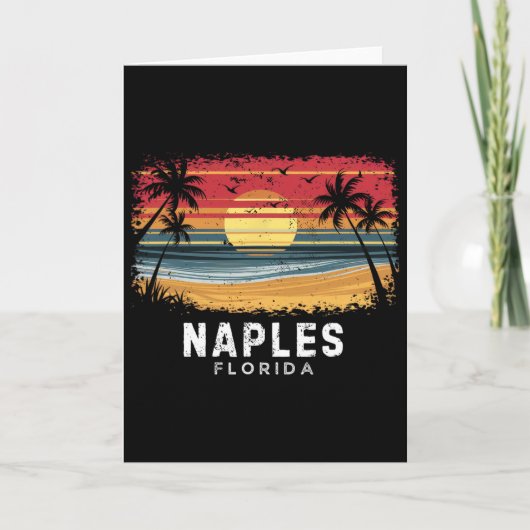Carte Plage de Naples Floride Surfboard Beach (Devant)