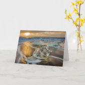 Carte Plage de sable noir | Jokulsarlon Sud Islande (Fleur jaune)