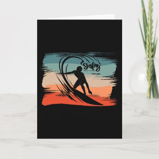 Carte Plage de surf surfeur planche de surf (Devant)