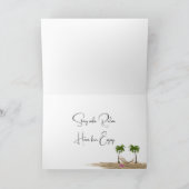 Carte Plage de vacances tropicale (Intérieur)