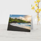 Carte Plage de Waianapanapa (Fleur jaune)