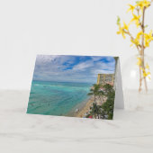 Carte Plage de Waikiki (Fleur jaune)