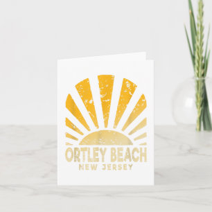 Carte Plage d'Ortley Nj - Ensoleillée Ortley Beach New J