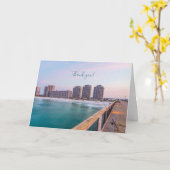 Carte Plage du début de la Navarre Floride Merci de pêch (Fleur jaune)