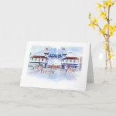 CARTE PLAGE DU PACIFIQUE, SAN DIEGO, CALIFORNIE (Fleur jaune)