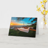 Carte Plage du sud de Maui au coucher du soleil | Maui, (Fleur jaune)