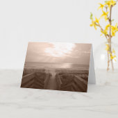 Carte Plage en Floride (Fleur jaune)