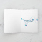 Carte plage extraordinaire d'anniversaire de séjour avec (Intérieur)