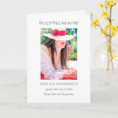 Carte Plage florale tropicale Célébration de la vie (Fleur jaune)