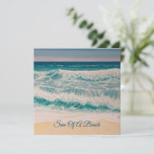 Carte Plage Mer Surf Soleil d'une plage (Debout devant)