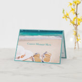 Carte Plage Océan Tranquille : Sunhat et Sandals Serenit (Fleur jaune)