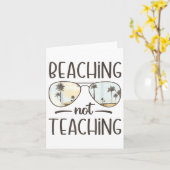 Carte Plage Pas Enseigner Drôle Enseignant Vacatio D'Été (Fleur jaune)