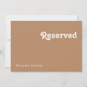 Carte Plage Retro | SIGNE RÉSERVÉ Brown (Devant)