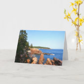 Carte Plage rocheuse d'Acadia près de Thunder Hole (Fleur jaune)