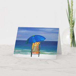 Carte Plage Sandy Paws Chien
