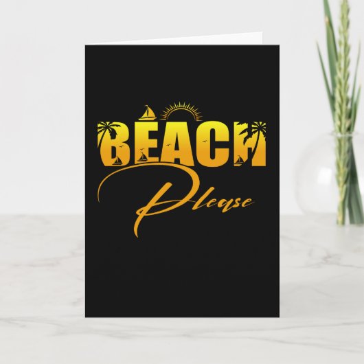 Carte Plage s'il vous plaît (Devant)
