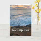 Carte Plage Sunset Cliffs (Fleur jaune)