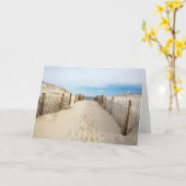 Carte Plage tranquille (Fleur jaune)