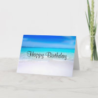 Plage tropicale avec Anniversaire de la mer Turquo