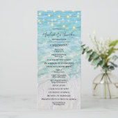 Carte Plage tropicale Mariage à cordes en bord de mer (Debout devant)