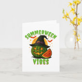 Carte Plage Watermelon Summerween Vibes Witween (Fleur jaune)