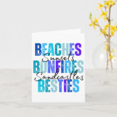 Carte Plages Bonfires Besties (Fleur jaune)