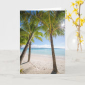 Carte Plages tropicales | Boracay Philippines (Fleur jaune)