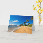 Carte Plages tropicales | Wailea, Maui, Hawaii (Fleur jaune)